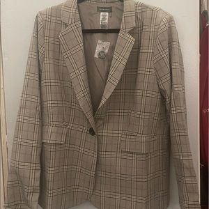 plaid blazer